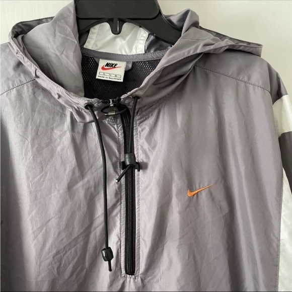 Vintage Nike Front Pouch Quarter Zip Windbreaker Jacket Size XL Gray - Picture 3 of 5